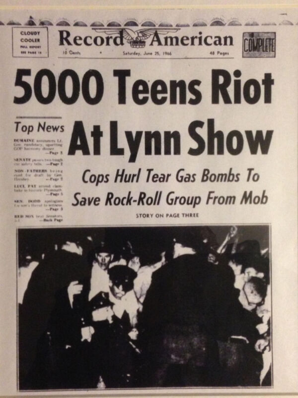 Record American Headline – 5000 Teens Riot The Mods