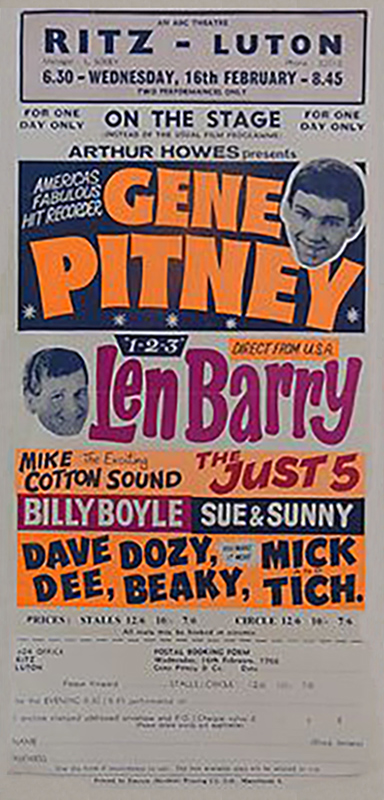 Gene Pitney at Ritz-Luton Gene Pitney at Ritz-Luton
