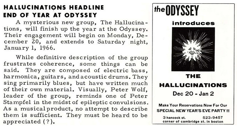 The Hallucinations at the Odyssey – 1965 Broadside article The Hallucinations at the Odyssey - 1965 Broadside article