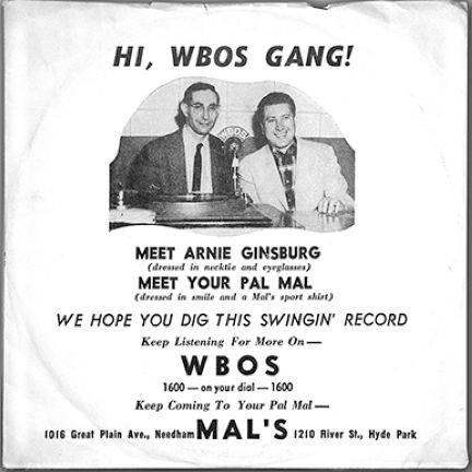 Arnie Ginsburg – WBOS record Arnie Ginsburg - WBOS record