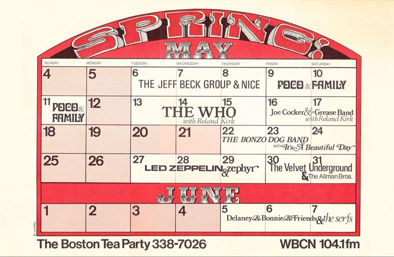 Boston Tea Party May Calendar Boston Tea Party May Calendar