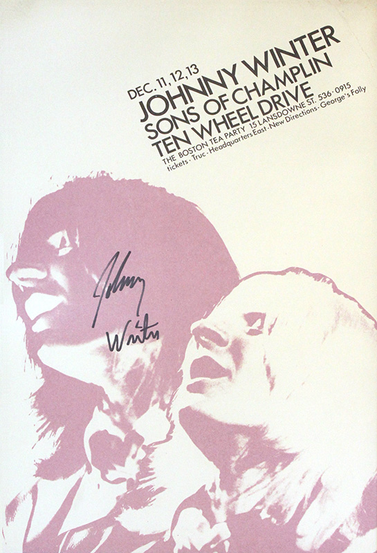 Johnny Winter at The Boston Tea Party – collection of Stephen Crafts Johnny Winter at The Boston Tea Party - collection of Stephen Crafts