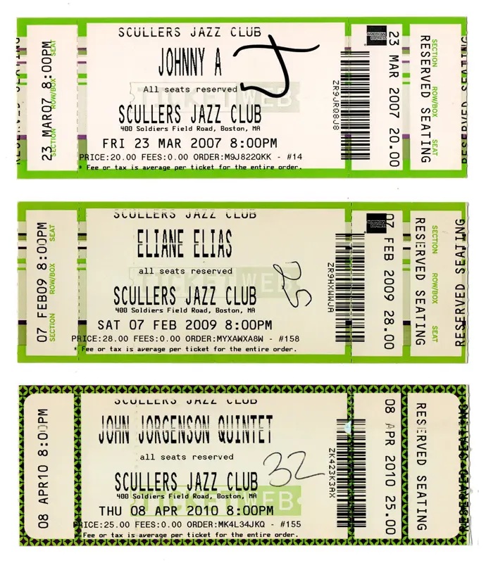 Scullers Jazz Club tickets Scullers Jazz Club tickets