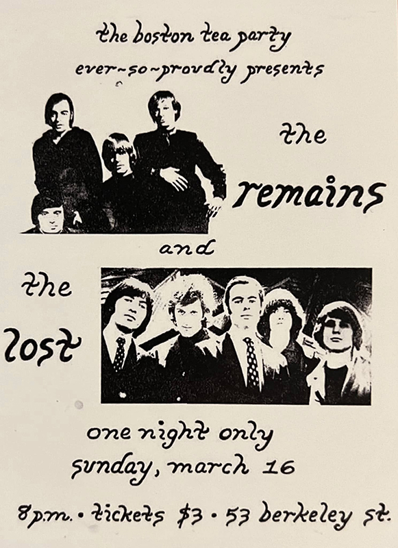The Remains and The Lost at The Boston Tea Party The Remains and The Lost at The Boston Tea Party