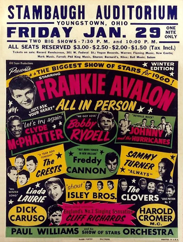 Freddy Cannon at Stambaugh Auditorium – Ohio Freddy Cannon at Stambaugh Auditorium - Ohio