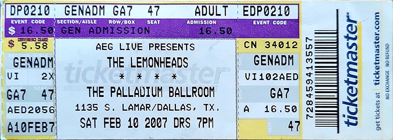 Lemonheads at Palladium Ballroom 2007 Lemonheads at Palladium Ballroom 2007