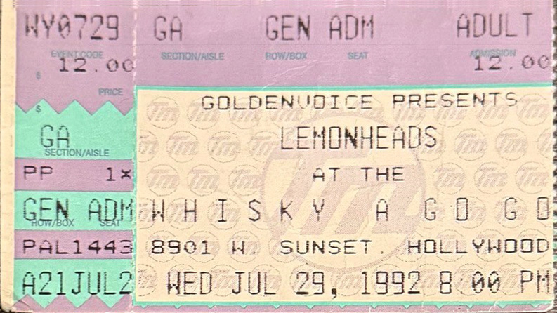 Lemonheads at Whisky A Go Go 1992 Lemonheads at Whisky A Go Go 1992