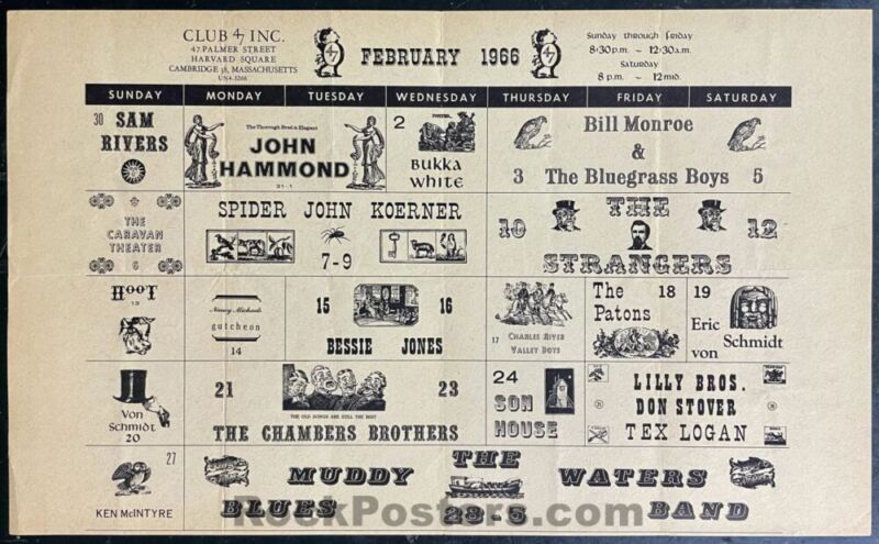 Club 47 Calendar February 1966 Club 47 Calendar February 1966