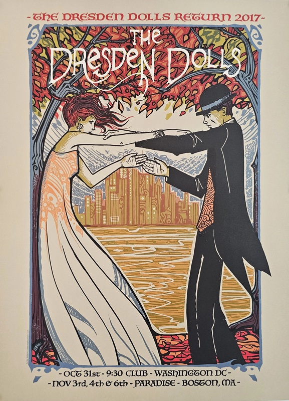 Dresden Dolls at Paradise Boston 2017 – artwork by Malleus Dresden Dolls at Paradise Boston 2017 - artwork by Malleus