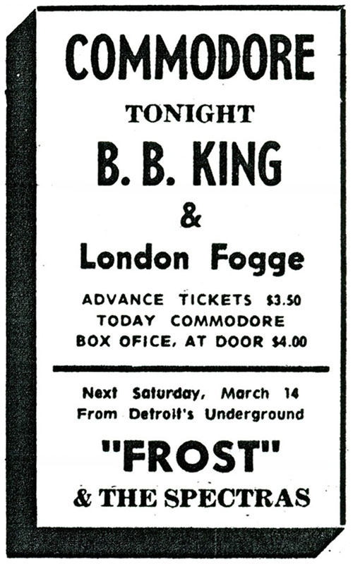 B.B. King and London Fogge at Commodore Ballroom B.B. King and London Fogge at Commodore Ballroom