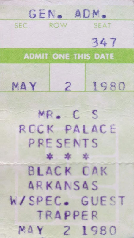 Black Oak Arkansas at Mr. C’s Rock Palace 1980