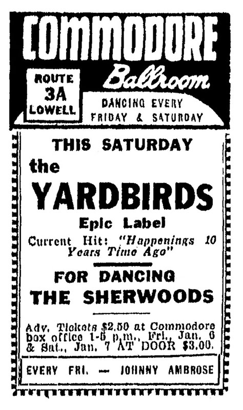 The Yardbirds at Commodore Ballroom 1967 The Yardbirds at Commodore Ballroom 1967