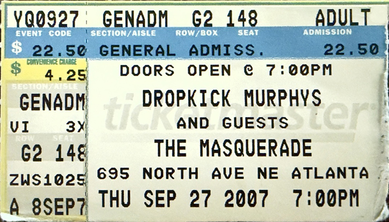 Dropkick Murphys at The Masquerade 2007 Dropkick Murphys at The Masquerade 2007