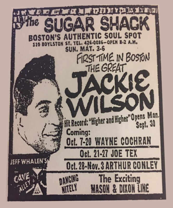 Jackie Wilson at The Sugar Shack 1968 The Sugar Shack