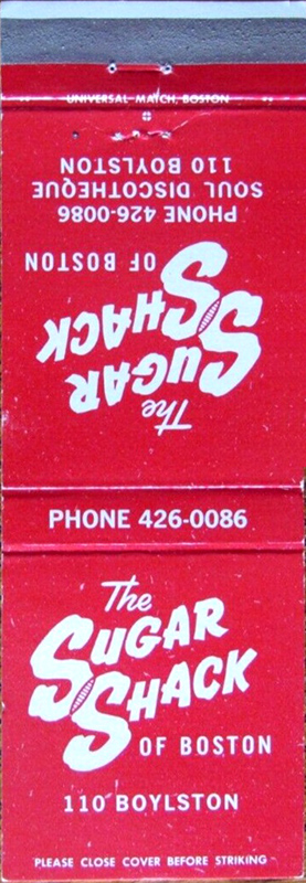 Sugar Shack matchbook Sugar Shack matchbook
