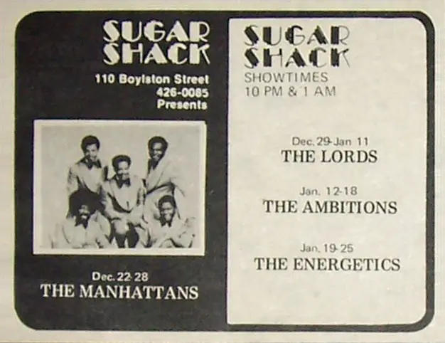 The Manhattans at The Sugar Shack