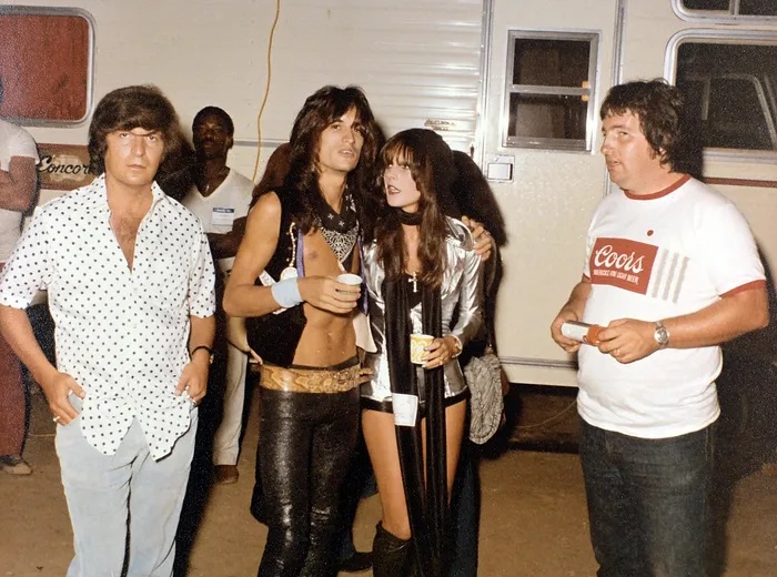 Steven Tyler and Kelly Kelleher at Westborough Speedway Aug. 18, 1974 Steven Tyler and Kelly Kelleher at Westborough Speedway Aug. 18, 1974