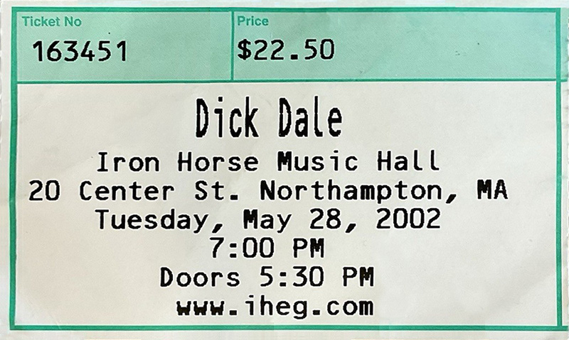 Dick Dale at Iron Horse Dick Dale at Iron Horse