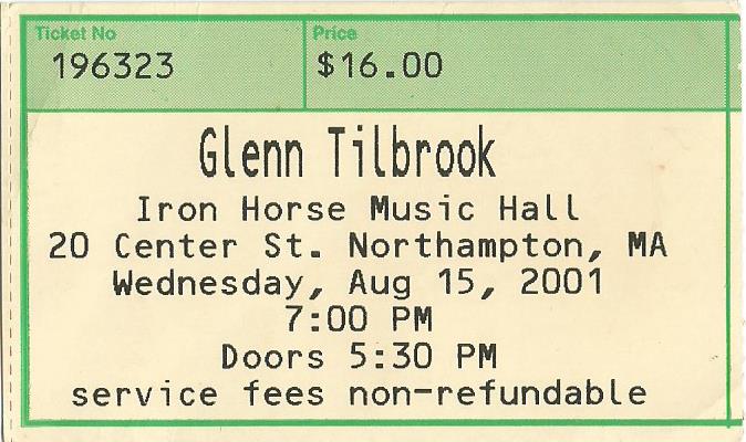 Glen Tilbrook at Iron Horse 2001 Glen Tilbrook at Iron Horse 2001