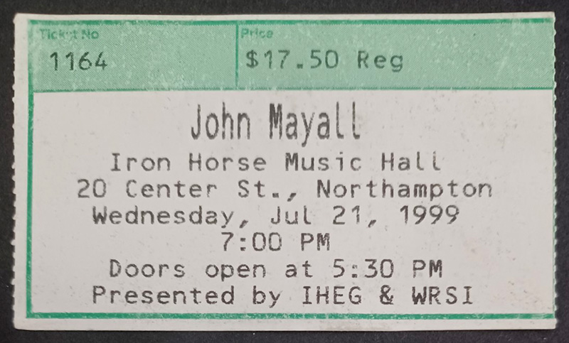 John Mayall at Iron Horse John Mayall at Iron Horse