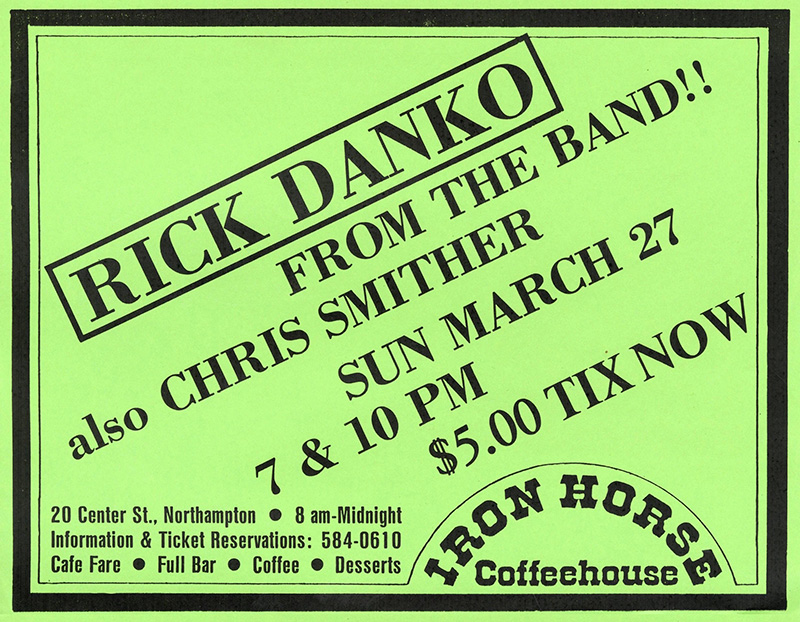 Rick Danko – Chris Smither at Iron Horse Rick Danko - Chris Smither at Iron Horse