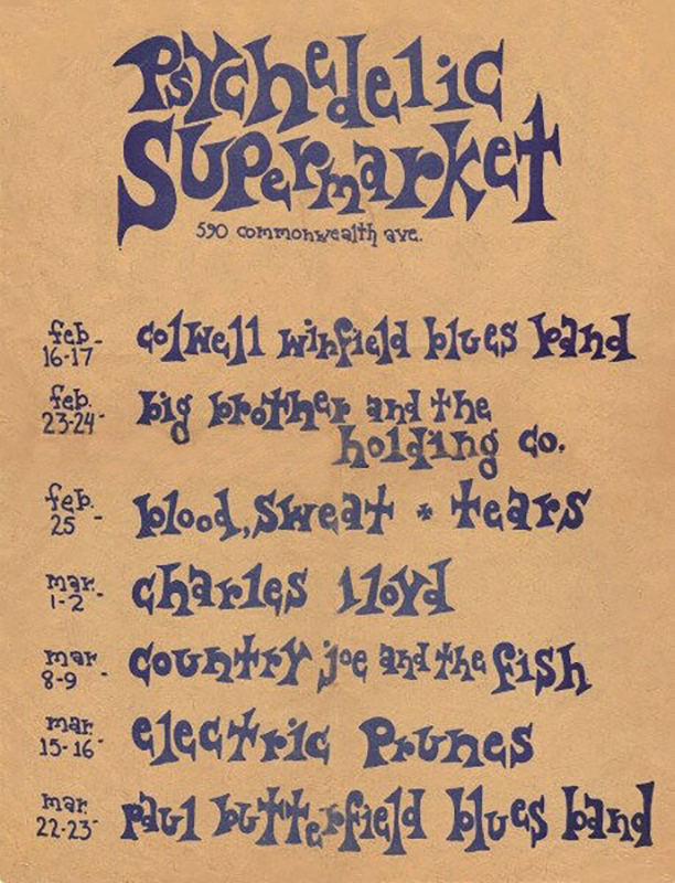 Psychedelic Supermarket Schedule Psychedelic Supermarket Schedule