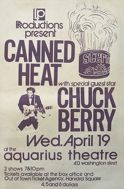 Canned Heat and Chuck Berry at The Aquarius Theatre – from the collection of Mitch Diamond Canned Heat and Chuck Berry at The Aquarius Theatre - from the collection of Mitch Diamond