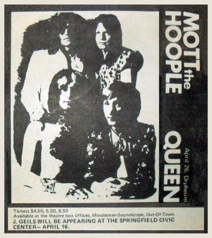 Orpheum – Queen and Mott the Hoople Orpheum - Queen and Mott the Hoople