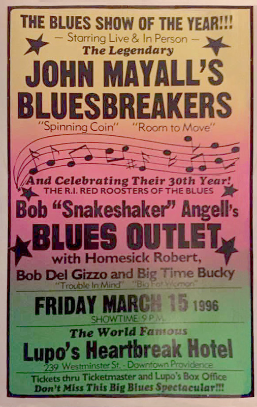 John Mayall at Lupo’s 1996 John Mayall at Lupo's 1996