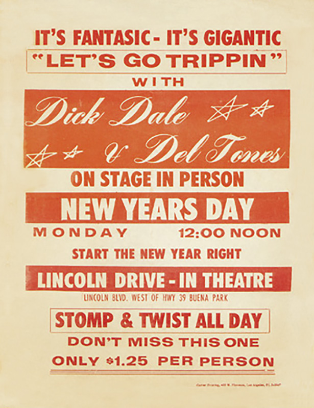 Dick Dale at Lincoln Drive-In – from the collection of Mitch Diamond Dick Dale at Lincoln Drive-In - from the collection of Mitch Diamond
