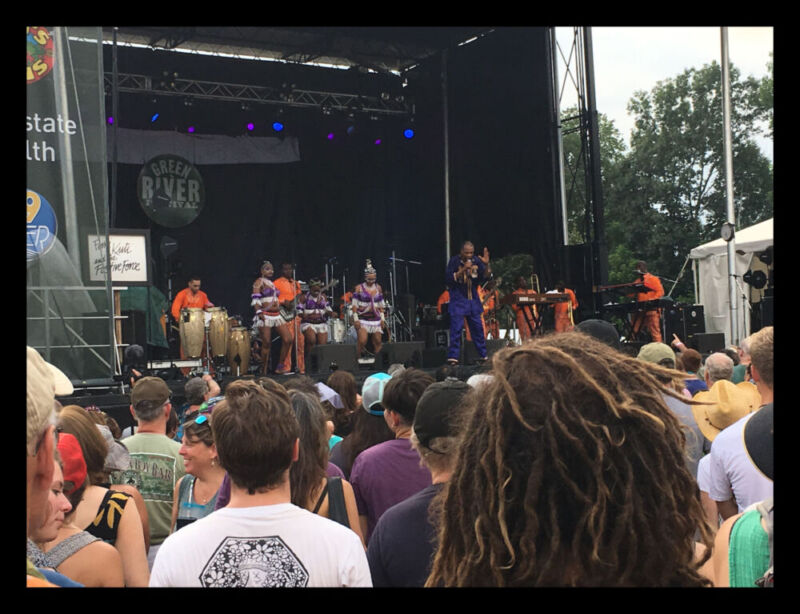 Femi Kuti and The Positive Force, Main Stage, Saturday, July 14, 2018. (Photo by David Sokol) Femi Kuti and The Positive Force, Main Stage, Saturday, July 14, 2018. (Photo by David Sokol)