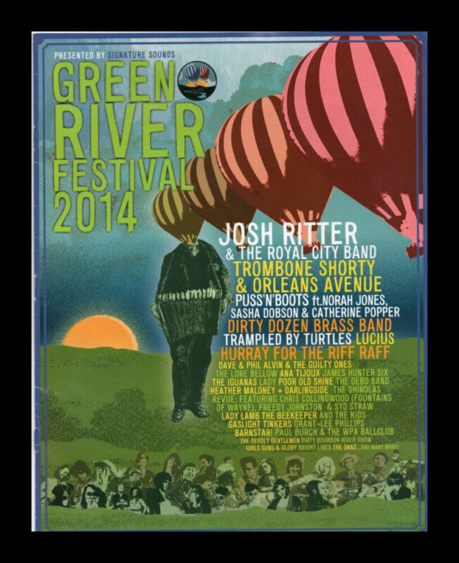 Green River Festival 2014 Program Cover Green River Festival 2014 Program Cover