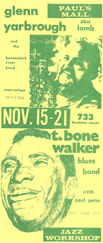 T-Bone Walker at Paul’s Mall T-Bone Walker at Jazz Workshop – from collection of Mitch Diamond T-Bone Walker at Paul's Mall T-Bone Walker at Jazz Workshop - from collection of Mitch Diamond