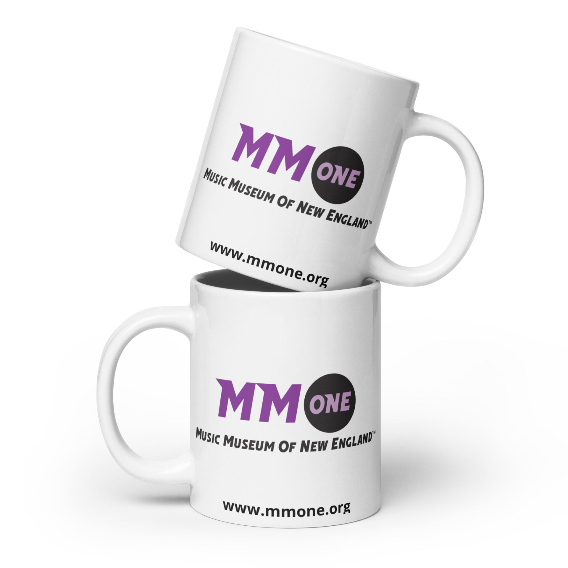 White glossy mug