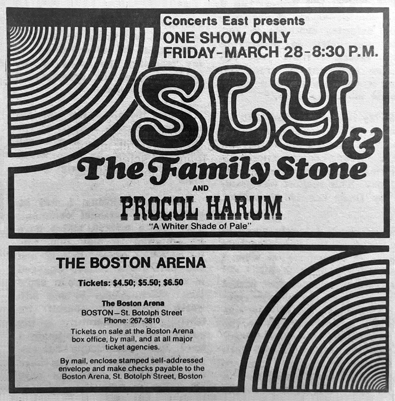 Sly and The Family Stone at Boston Arena Sly and The Family Stone at Boston Arena