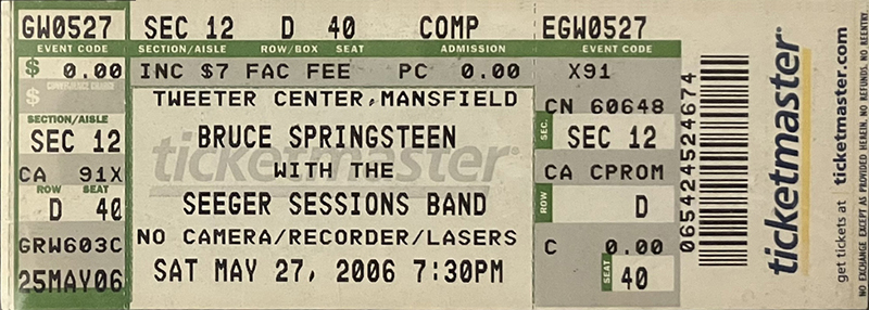 Bruce Springsteen at Tweeter Center 2006 Bruce Springsteen at Tweeter Center 2006