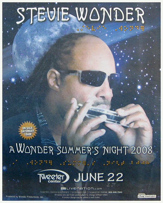 Stevie Wonder at Tweeter Center 2008 Stevie Wonder at Tweeter Center 2008