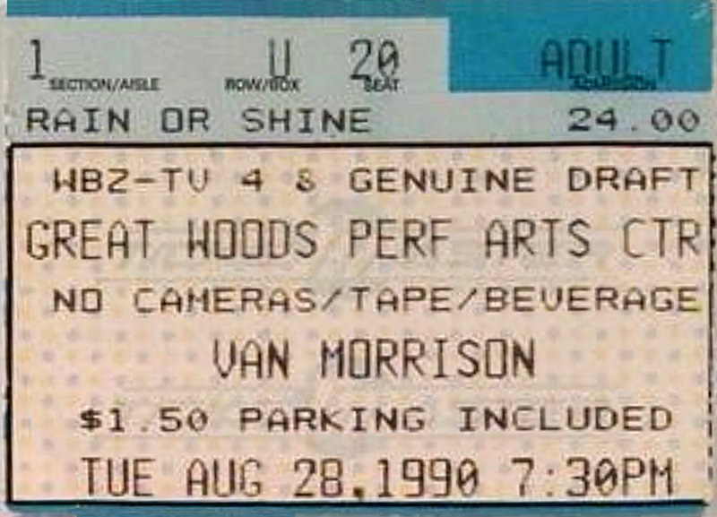 Van Morrison at Great Woods 1990 Van Morrison at Great Woods 1990
