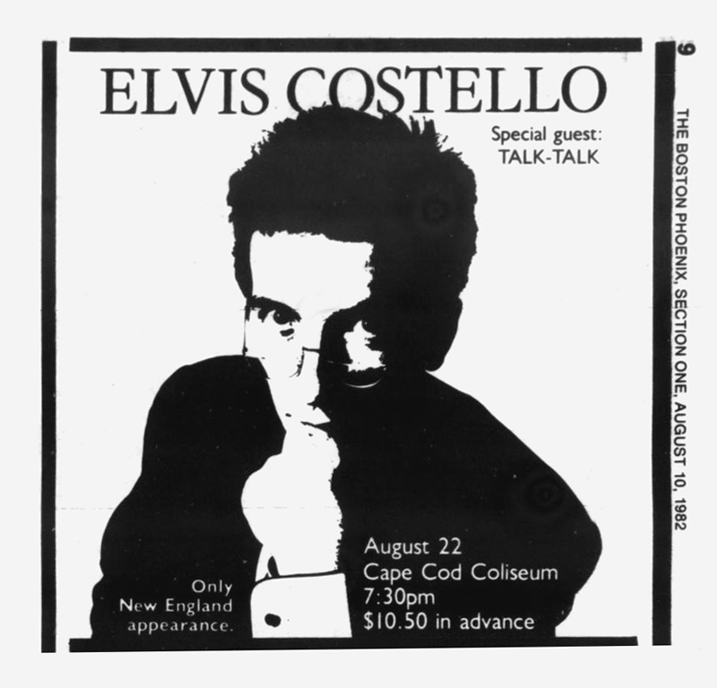 Elvis Costello at Cape Cod Coliseum 1982 Elvis Costello at Cape Cod Coliseum 1982