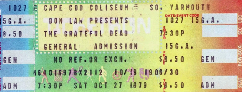 Grateful Dead at Cape Cod Coliseum 1979 Grateful Dead at Cape Cod Coliseum 1979