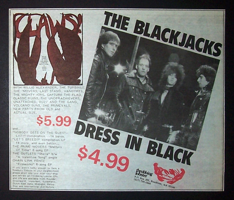 The Blackjacks – Dress in Black ad