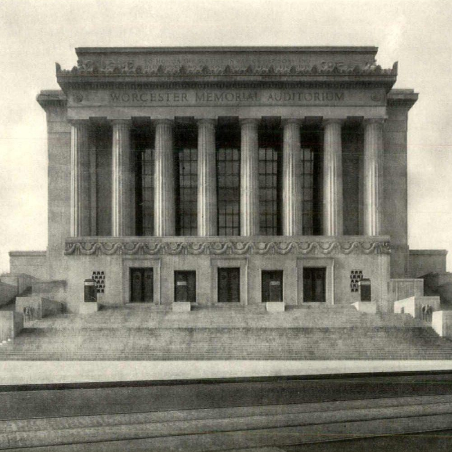 Worcester Memorial Auditorium 1933 - photo by Richard Garrison