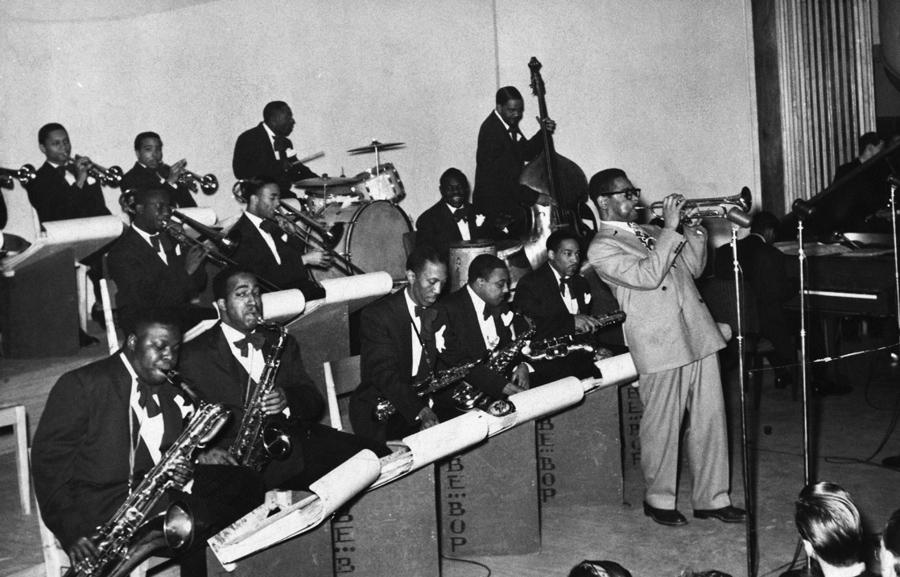 Dizzy Gillespie Big Band – Howard Swan Johnson (first row, third from left) Dizzy Gillespie Big Band - Howard Swan Johnson (first row, third from left)