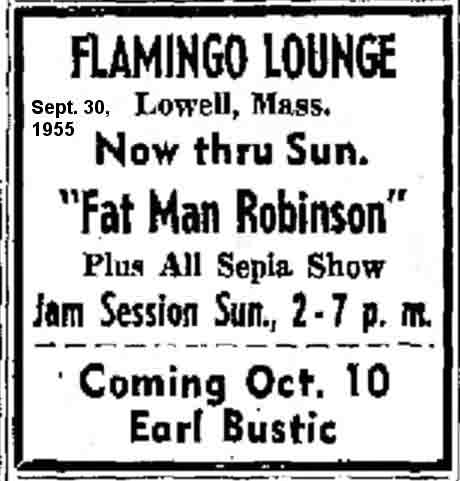 Fat Man Robinson at the Flamingo Lounge Fat Man Robinson at the Flamingo Lounge