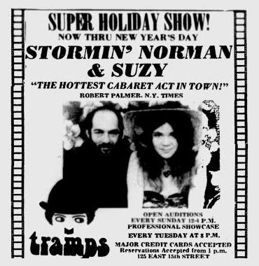 Stormin’ Norman and Suzy Super Holiday Show at Tramps Stormin' Norman and Suzy Super Holiday Show at Tramps