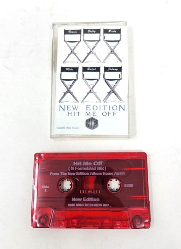 New Edition – “Hit Me Off” cassette New Edition - "Hit Me Off" cassette