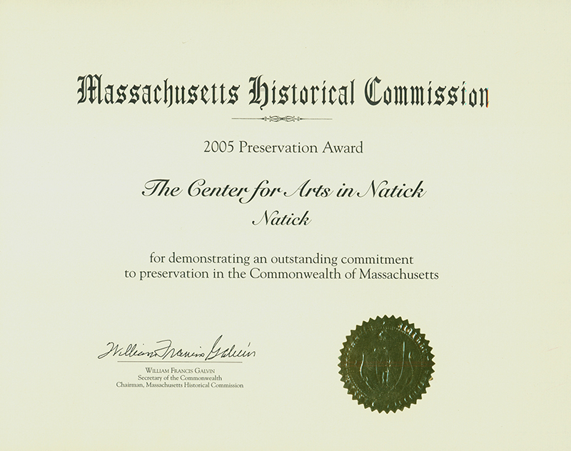 TCAN 2005 Preservation Award TCAN 2005 Preservation Award