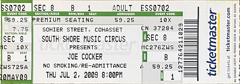 Joe Cocker at South Shore Music Circus 2009 Joe Cocker at South Shore Music Circus 2009
