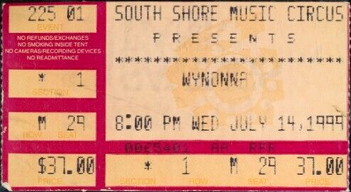 Wynonna at South Shore Music Circus 1999 Wynonna at South Shore Music Circus 1999