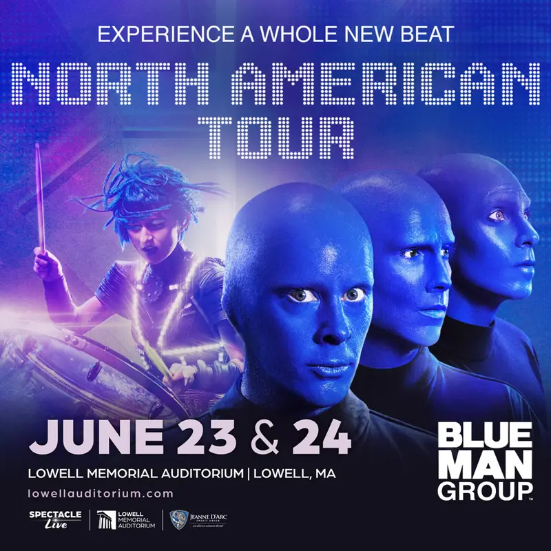 Blue Man Group at Lowell Memorial Auditorium 2026 Blue Man Group at Lowell Memorial Auditorium 2026